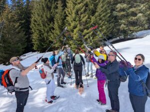 Journée OSER les raquettes avec l'association Diabète Type Sport au col des Mosses le 9 mars 2025