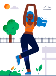illustration des membres de l'Association suisse Diabète Type Sport lors de rencontres autour de différentes activités physiques et échanges